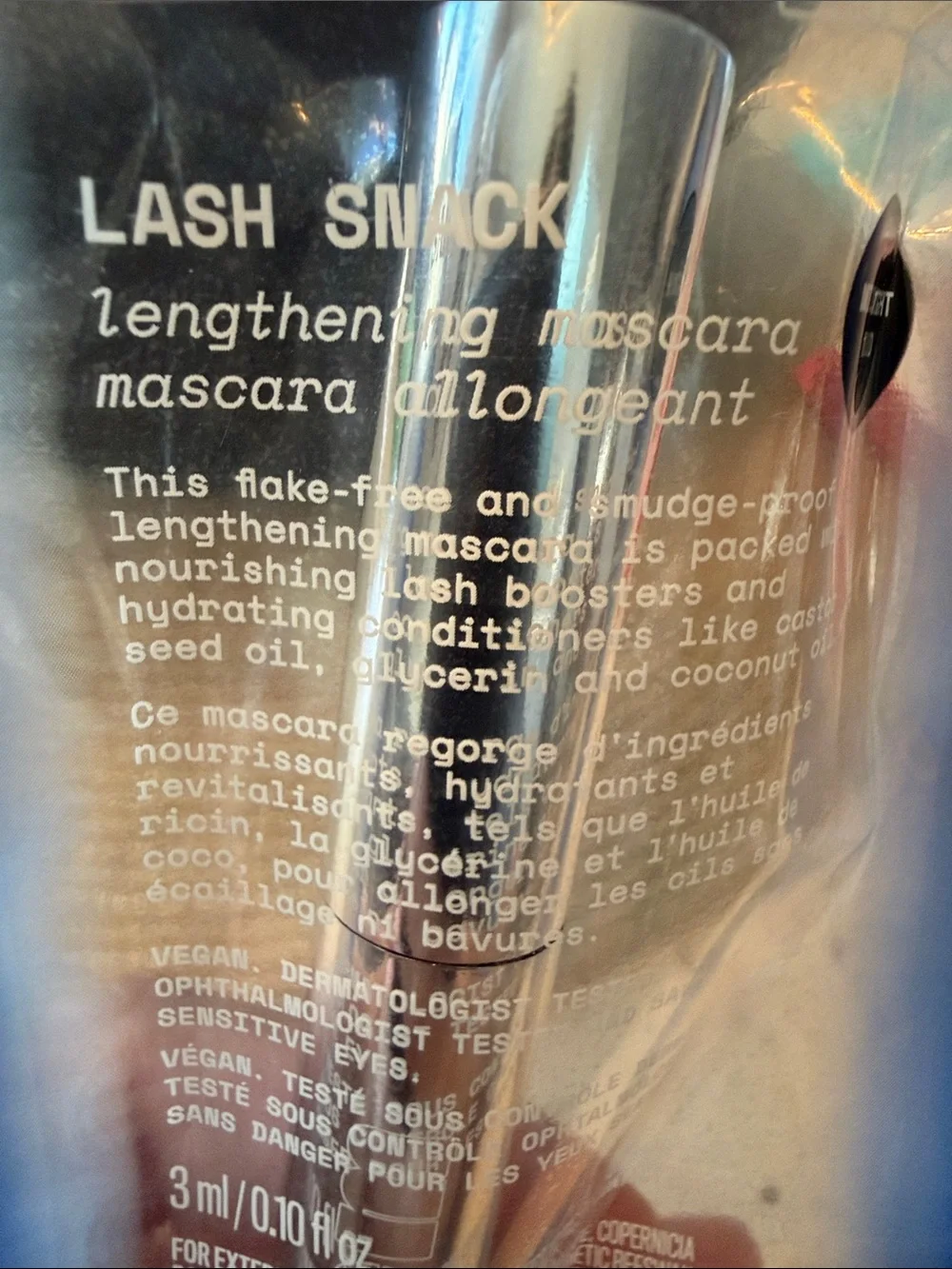 Lash Snack Lengthening Mascara - Midnight Mood (Black) Smudge&Flake Free 3ml